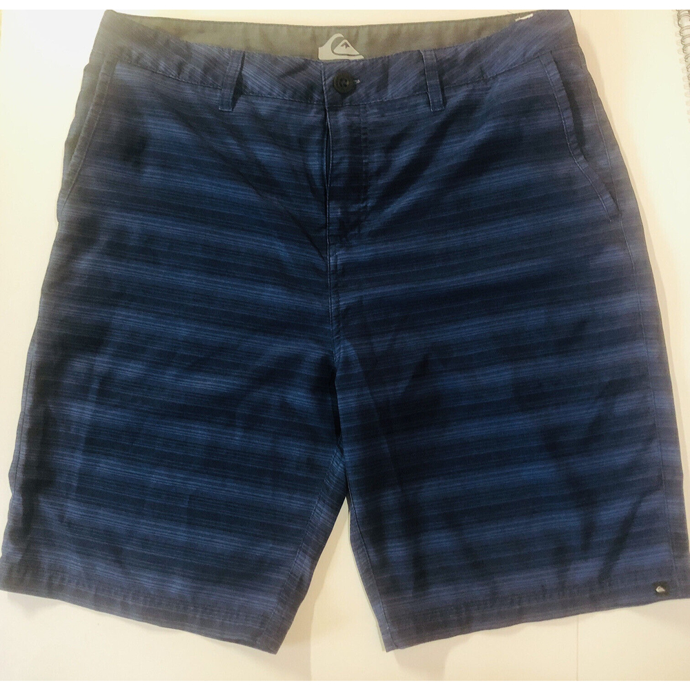 Quiksilver Mens Board Shorts Navy Blue Size 34? RN 114199 CA 52199